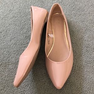Tan dress flats